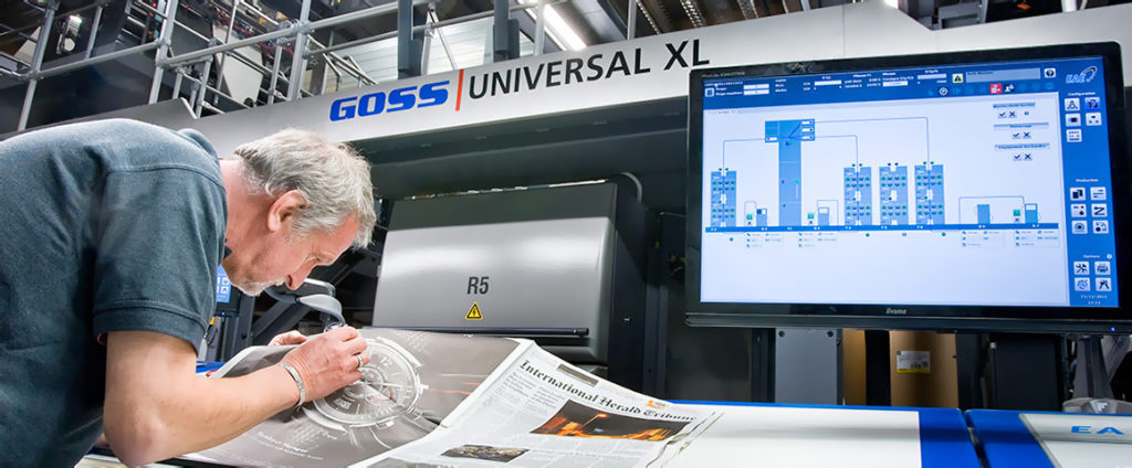 ролевая газетная машина Goss Universal XL