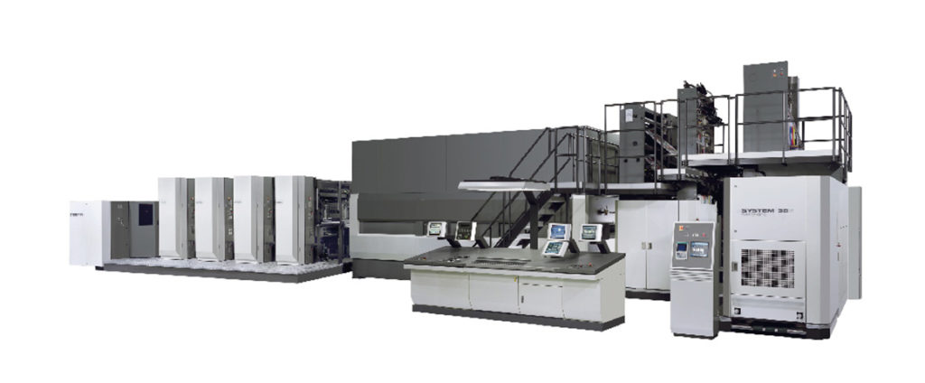 схема построения рулонной журнальной машины Komori System 38S