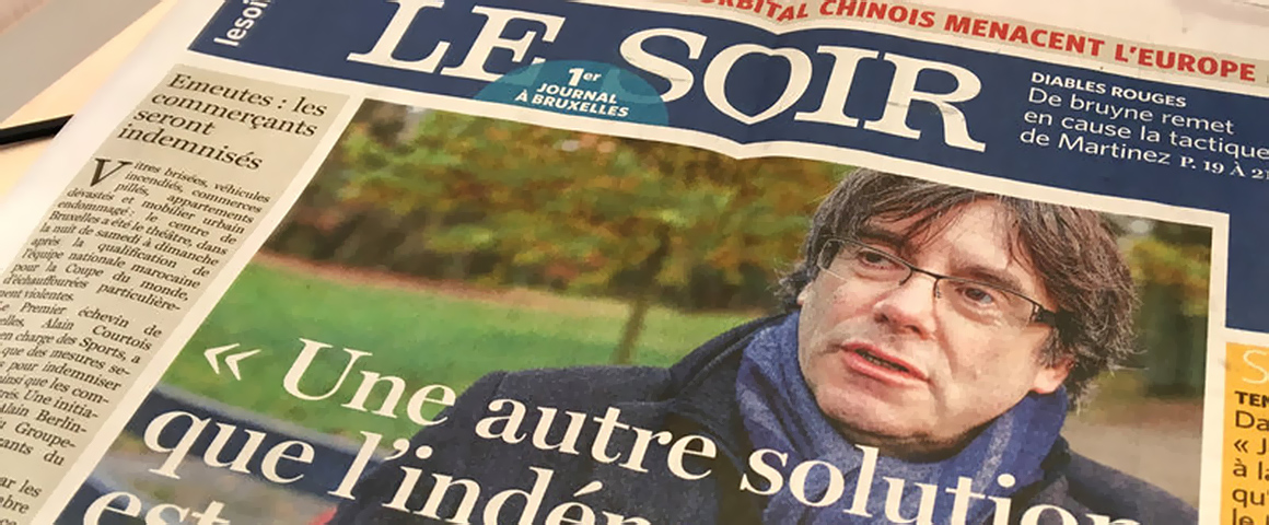 Le Soir - основная франкоязычная газета в Бельгии в формате berliner