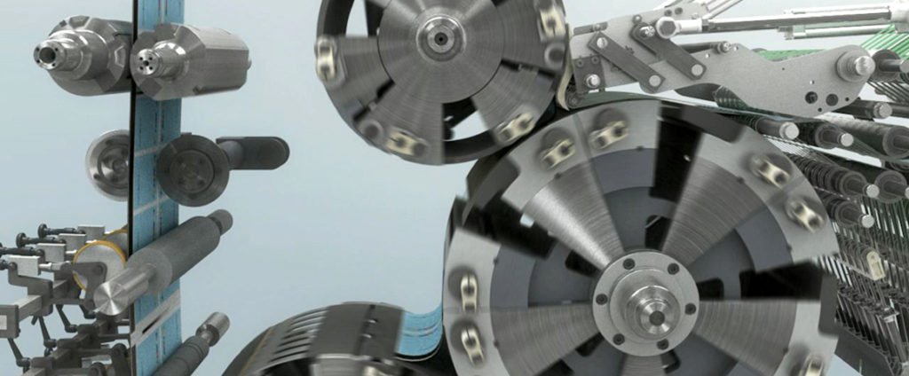 рубка полотна в машине MAN Lithoman