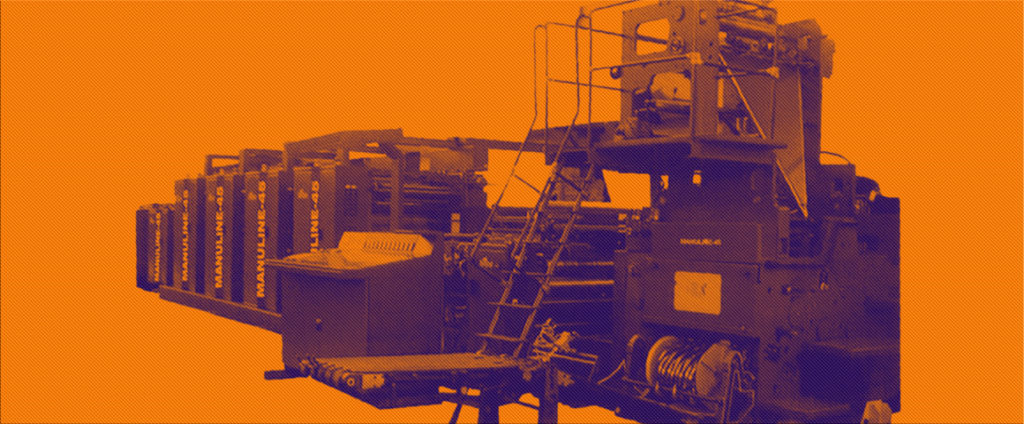 рулонная офсетная машина журнальной печати Manugraph Manuline 45